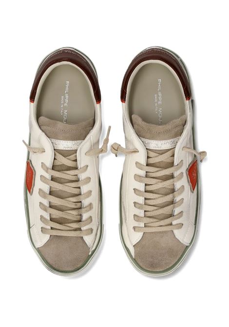 Sneakers Prsx Bianche, Arancioni e Marroni PHILIPPE MODEL | PRLUVVB3